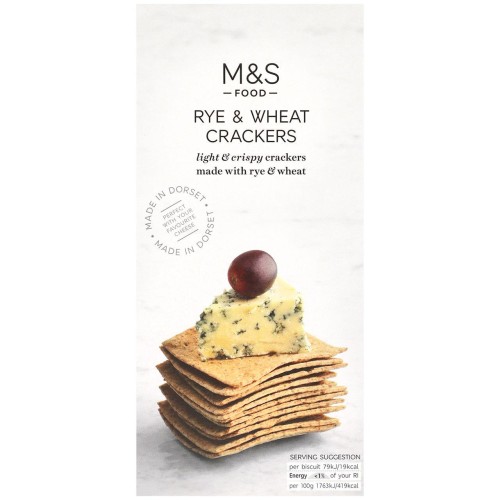 Przejdź do produktu Marks & Spencer Rye & Wheat Crackers 150g