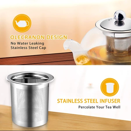 Clear Borosilicate Glass Teapot with Stainless Steel Infuser & Lid 800ml 2.jpg