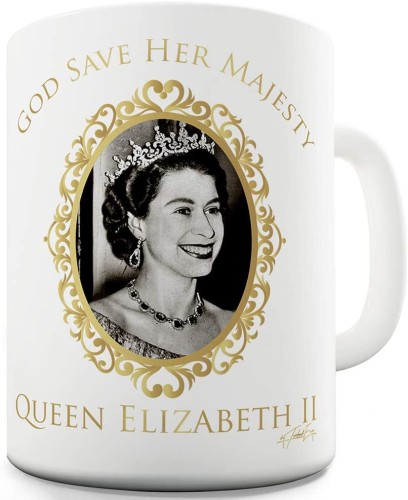 Przejdź do produktu Queen Elizabeth II 90th Birthday Ceramic Mug 325ml
