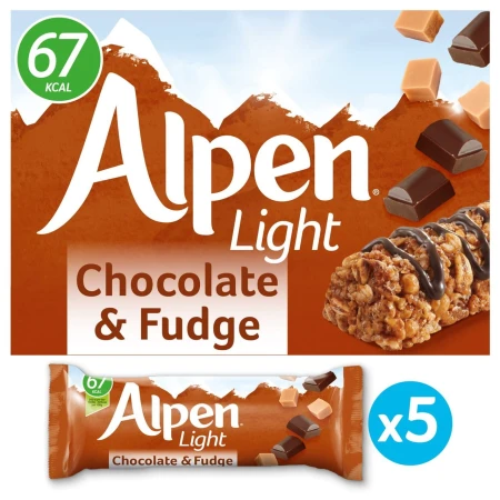 Alpen Light Cereal Bars Chocolate & Fudge 5x19g.jpg