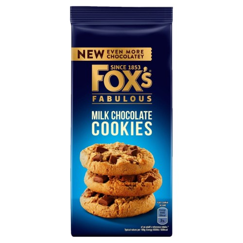 Przejdź do produktu Fox's Delicious Cookies Milk Chocolate Chunks 180g