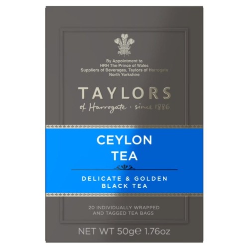 Przejdź do produktu Taylors of Harrogate Ceylon Teabags 20 per pack