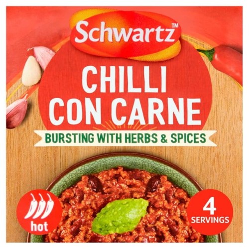 Przejdź do produktu Schwartz Hot Chilli Con Carne Mix 41g