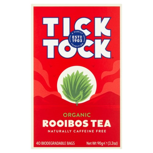 Przejdź do produktu Tick Tock Organic Rooibos Redbush Tea Bags 40 per pack