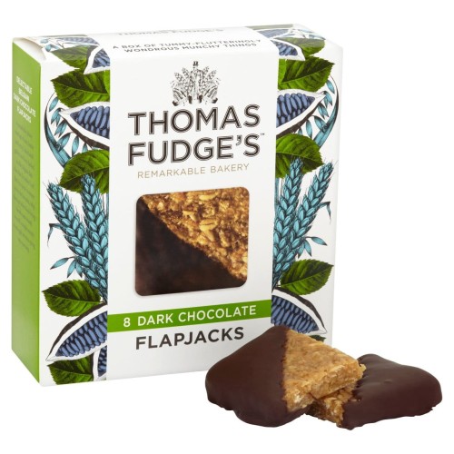 Przejdź do produktu Fudge's Dark Chocolate Flapjacks 8 per pack