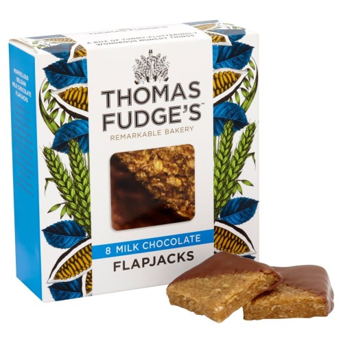 Przejdź do produktu Fudge's Marvellous Milk Chocolate Flapjacks 8 per pack