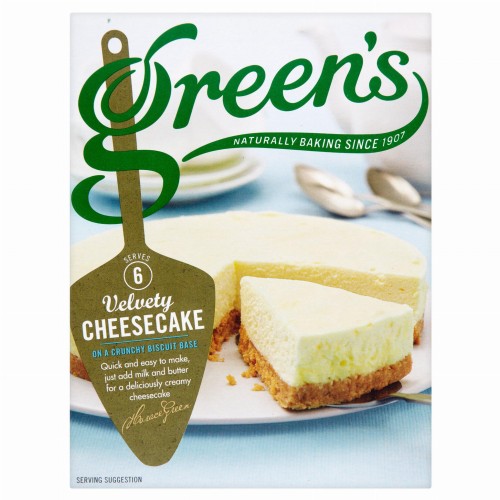 Przejdź do produktu Green's Velvety Cheesecake on a Crunchy Biscuit Base Mix 259g