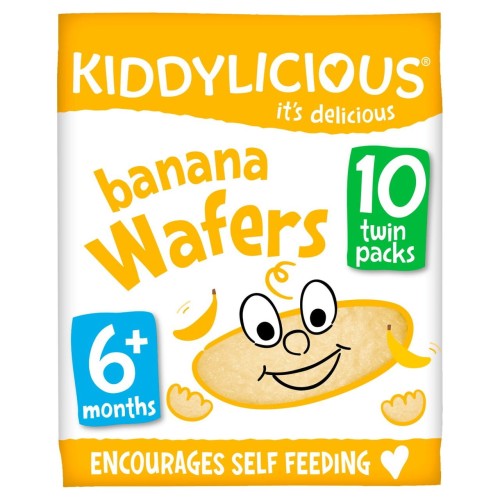 Przejdź do produktu Kiddylicious Banana Wafers, 6months+, Multipack 10 x 4g