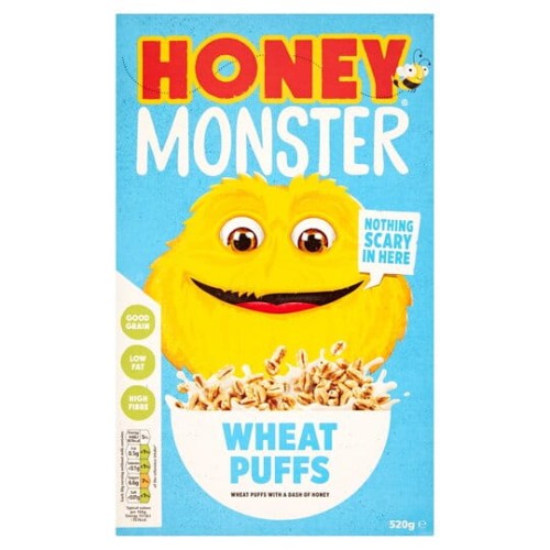 Przejdź do produktu Honey Monster Wheat Puffs Cereal 520g