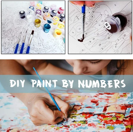 Paint by Numbers London Scene Canvas Acrylic Painting Kit 50cm X 40cm 5.jpg