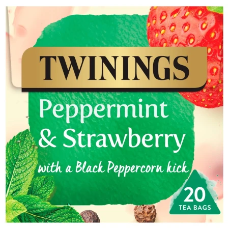 Twinings Peppermint &amp; Strawberry Tea, 20 Tea Bags 20 per pack.jpg