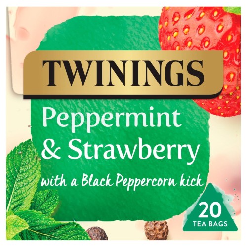 Przejdź do produktu Twinings Peppermint & Strawberry with a Black Peppercorn Kick 20 Tea Bags