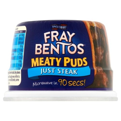 Przejdź do produktu Fray Bentos Meaty Puds Just Steak Pudding Microwave  90 sec 200G