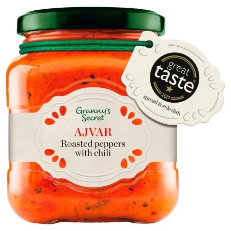 Granny's Secret Ajvar Hot Roasted Red Pepper Spread 200g.jpg