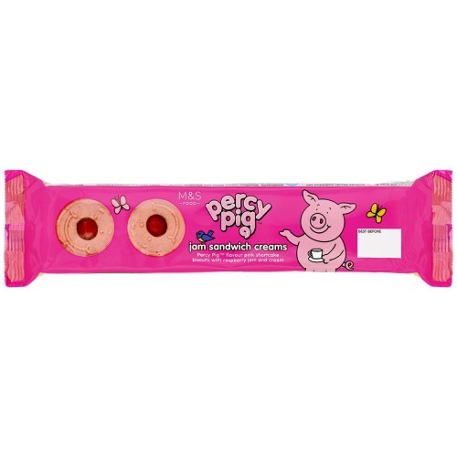 Przejdź do produktu Marks & Spencer Percy Pig Jam Sandwich Creams 150g