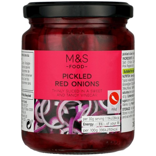 Przejdź do produktu Marks & Spencer Pickled Sliced Red Onions 260g