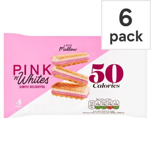 Przejdź do produktu Pink 'n' White Mallow Wafers 6 Pack 85g