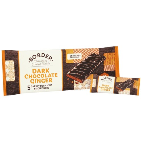 Przejdź do produktu Border Dark Chocolate Ginger Biscuit Bars 5 x 24g
