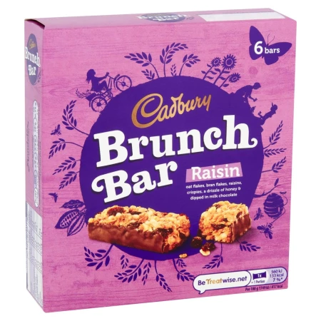Cadbury Brunch Bar Raisin 6 per pack.jpg