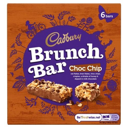 Przejdź do produktu Cadbury Brunch Bar Choc Chip 6 per pack