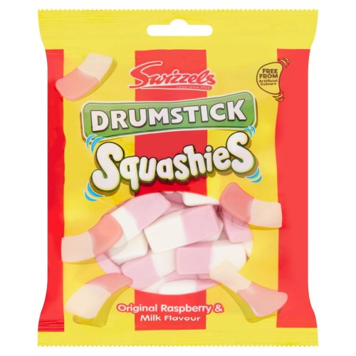 Przejdź do produktu Swizzels Drumstick Squashies Original Raspberry & Milk 160g