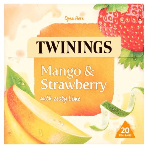 Przejdź do produktu Twinings Mango & Strawberry  Tea Bags 20 per pack