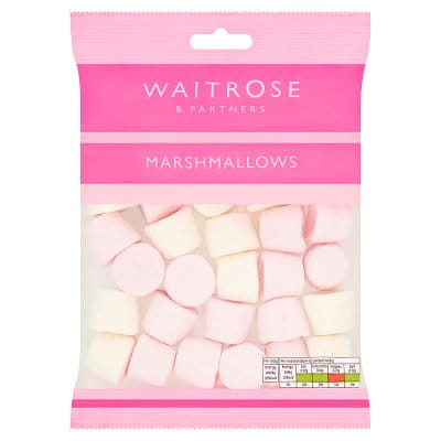 Przejdź do produktu Raspberry & Vanilla Marshmallows Waitrose 200g