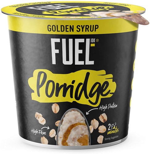 Przejdź do produktu FUEL10K Instant Porridge Golden Syrup  High Protein 8x70g Pots
