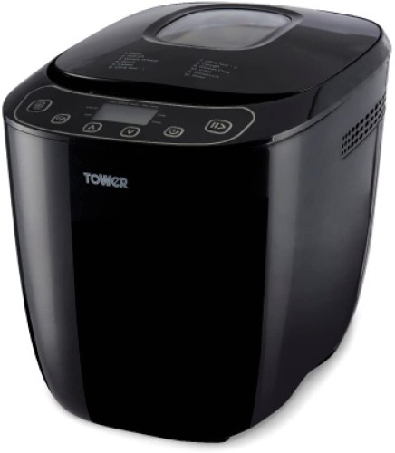 Przejdź do produktu Tower T11003 Digital Bread Maker, 12 Automatic Programs, 13 Hours Delay Timer, Non-Stick Bread Pan, 550W, Black