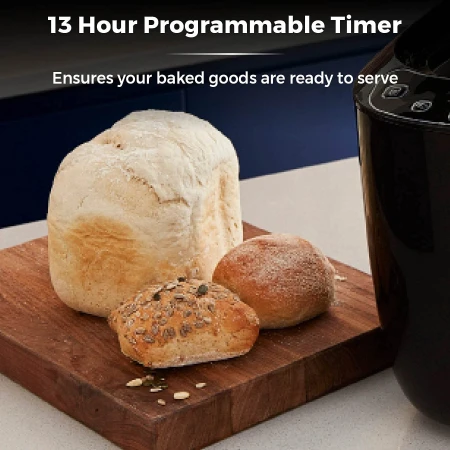 Tower T11003 Digital Bread Maker, 12 Automatic Programs, 13 Hours Delay Timer, Non-Stick Bread Pan, 550W, Black 8.jpg