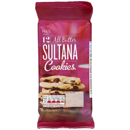 Marks &amp; Spencer All Butter Sultana Cookies 200g.jpg