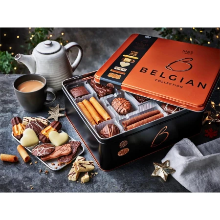 M&amp;S Belgian Collection Chocolate Biscuits Tin 1kg 2.jpg