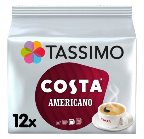 Przejdź do produktu Tassimo Costa Americano Coffee Pods 12 per pack