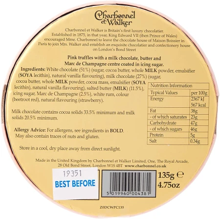 Charbonnel Et Walker Pink Champagne Truffles 135g 3.jpg