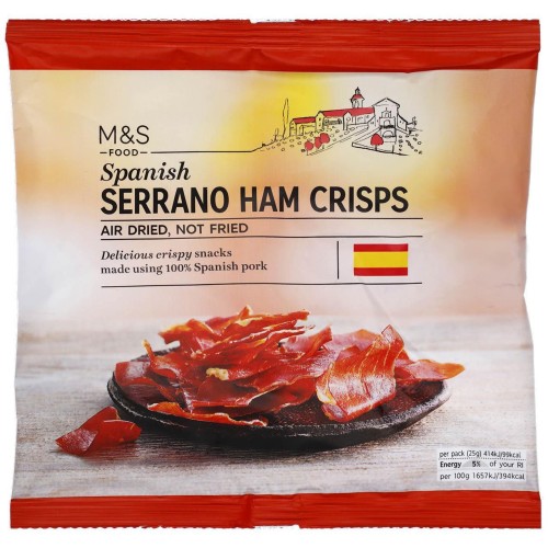 Przejdź do produktu Marks & Spencer Spanish Serrano Ham Crisps 25g
