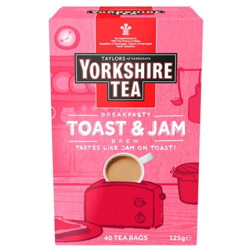 Przejdź do produktu Yorkshire Tea Toast & Jam Brew 40 per pack