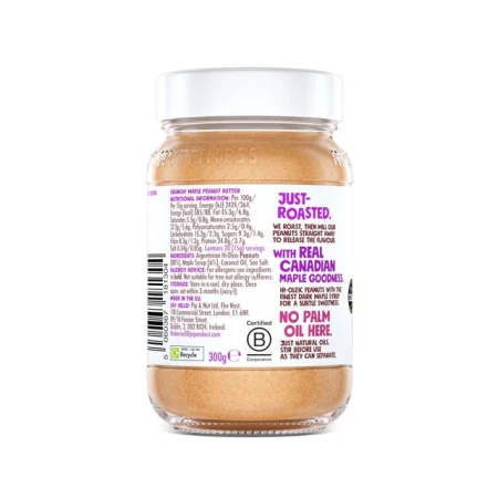 Pip &amp; Nut Crunchy Maple Peanut Butter 300g 4.jpg