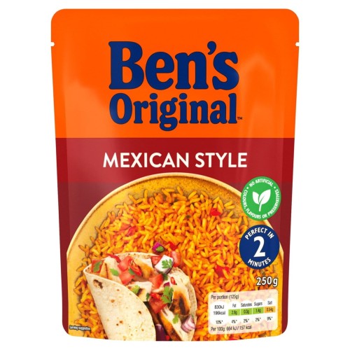 Przejdź do produktu Bens Original Mexican Style Microwave Rice 220g