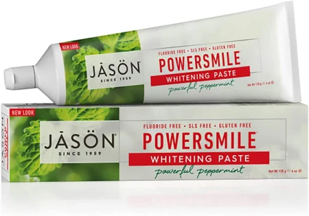 Jason Powersmile Whitening Fluoride-Free Toothpaste, Powerful Peppermint, 6 Oz.jpg