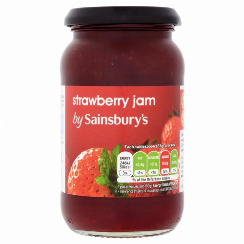 Przejdź do produktu Sainsbury's Strawberry Jam 454g