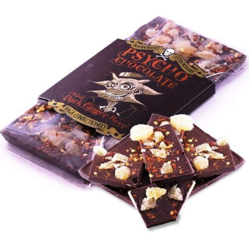 Przejdź do produktu Psycho Juice Chocolate - Chilli Dark Ginger Beer with Naga Jolokia (Ghost Pepper) 100g