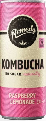 Przejdź do produktu Remedy Kombucha Raspberry Lemonade 330ml