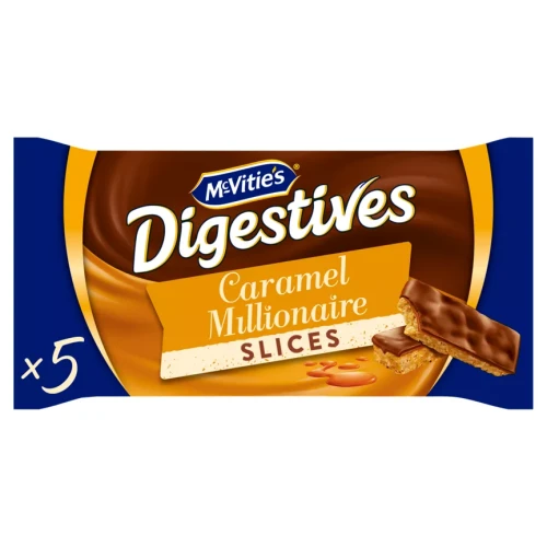 Przejdź do produktu Mcvities Digestives 5 Caramel Millionaire Slices 100g