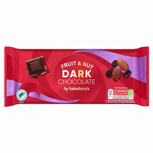 Przejdź do produktu Sainsbury's Fruit & Nut Dark Chocolate 200g
