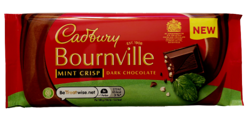 Przejdź do produktu Cabdury Bournville Mint Crisp Dark Chocolate 100g