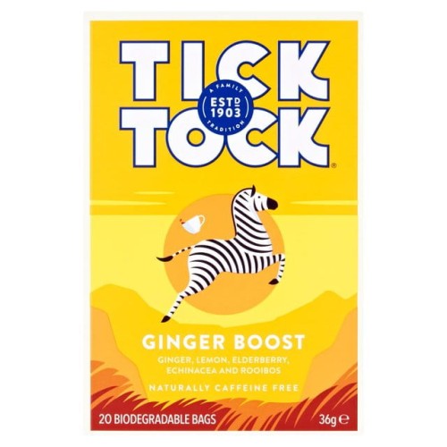 Przejdź do produktu Tick Tock Ginger Boost 20 bags per pack