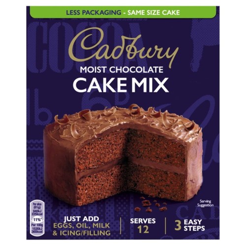 Przejdź do produktu Cadbury  Moist Chocolate Cake Mix 400g