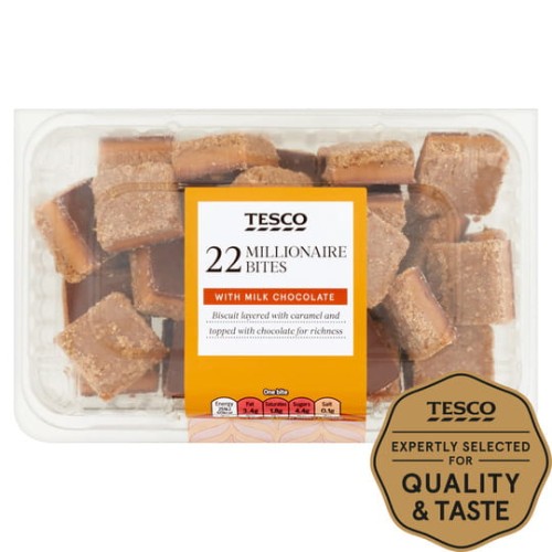 Przejdź do produktu Tesco 22 Millionaire Bites with Milk Chocolate 