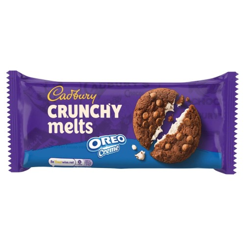 Przejdź do produktu Cadbury Crunchy Melts Oreo Creme Chocolate Cookies 156g