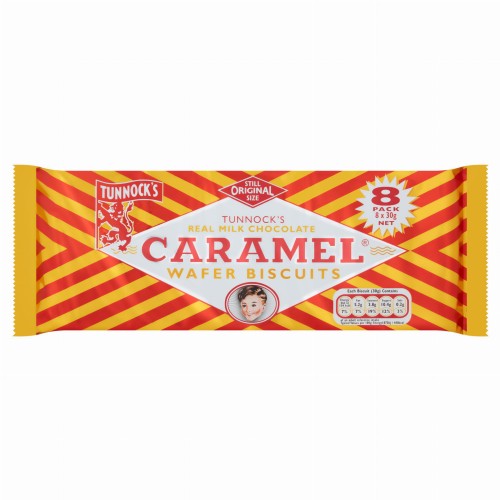 Przejdź do produktu Tunnock's Milk Chocolate Caramel Wafers 8x30g